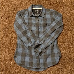 Cooperative Men's Blue & Gray Plaid Button-Down Shirt